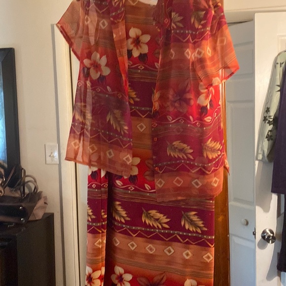 2pcs dress set jacket and dress beautiful pattern - Picture 1 of 8